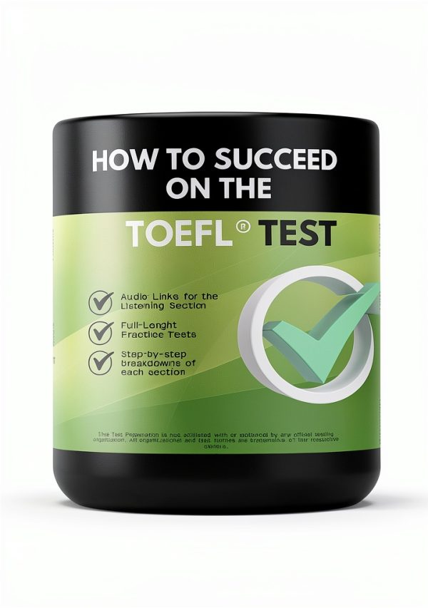 TOEFL & TOEIC Practice Workbook Kindle Edition by ExamPrep Press 108-0